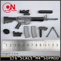 1/6 Scale M4 M16 XM177 M4A1 Gun Weapon Model Accessories Not Launchable Fit 12'' Action Figure Army Soldier