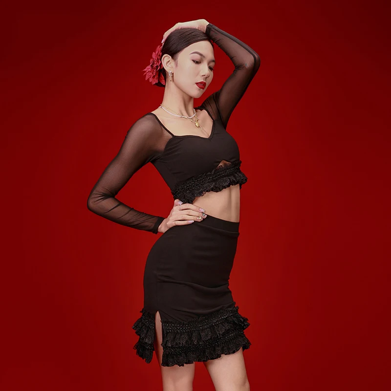 robe-de-danse-latine-pour-femmes-costumes-de-spectacle-haut-en-maille-a-manches-longues-jupe-fendue-vetements-de-danse-latine-dn21391