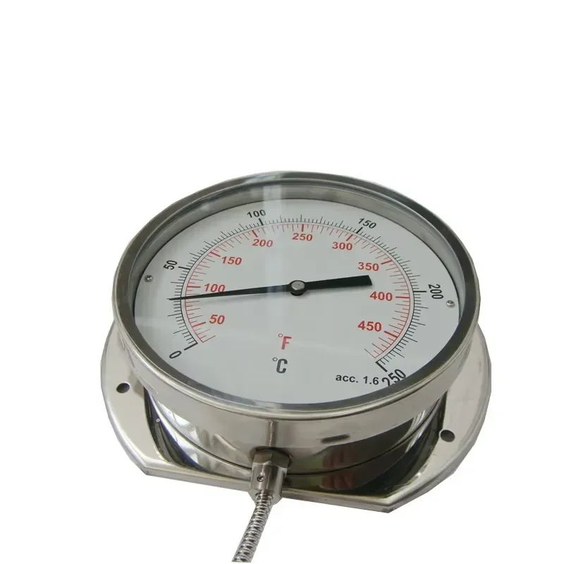 6 Inch Stainless Steel Industrial Press Capillary Thermometer