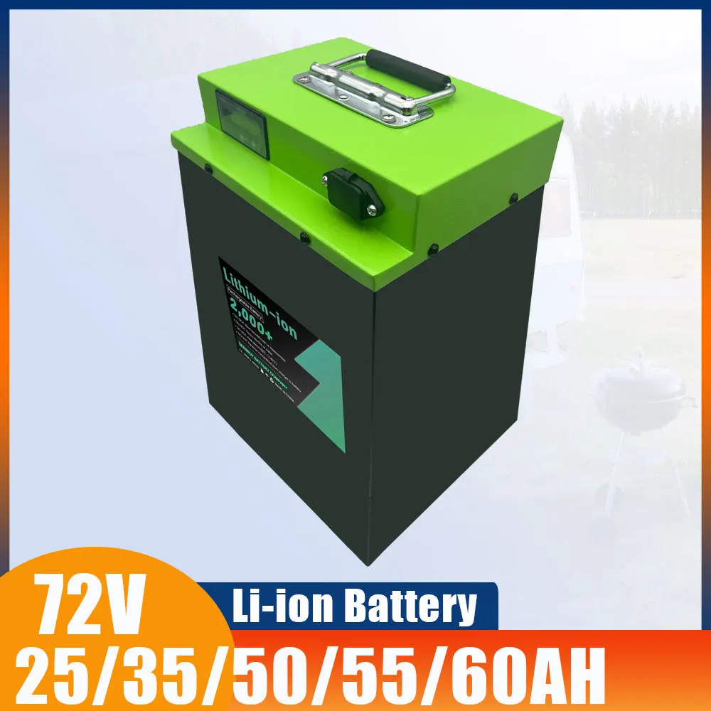 72V 25AH 35AH 50AH 55AH 60AH Li-ion With 84V Charger Lithium Polymer Battery Perfect For UVAs AGVs Motorcycle Electric Scooter