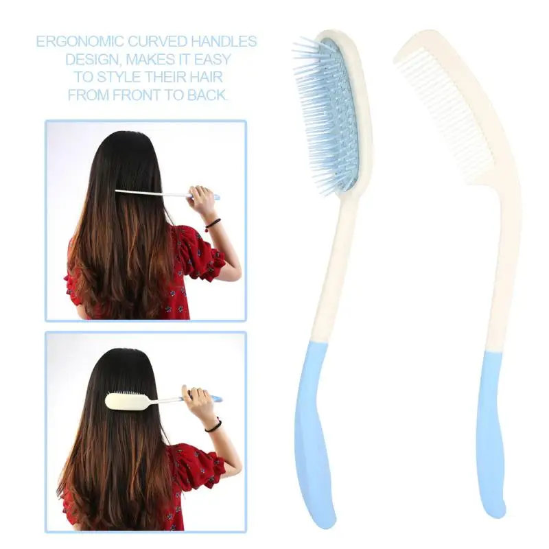 

Comb & Hair Brush Set for elderly , Arthritis, Hand-disability (Anti-slip, Ergonomic)