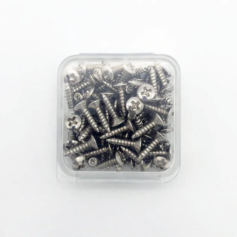 60 pieces Electric Guitar Pickguard Screws for SQ ST LP TL Universal Guitarra Bass Plate Mount Luthier Tool 12 * 3 mm with Box