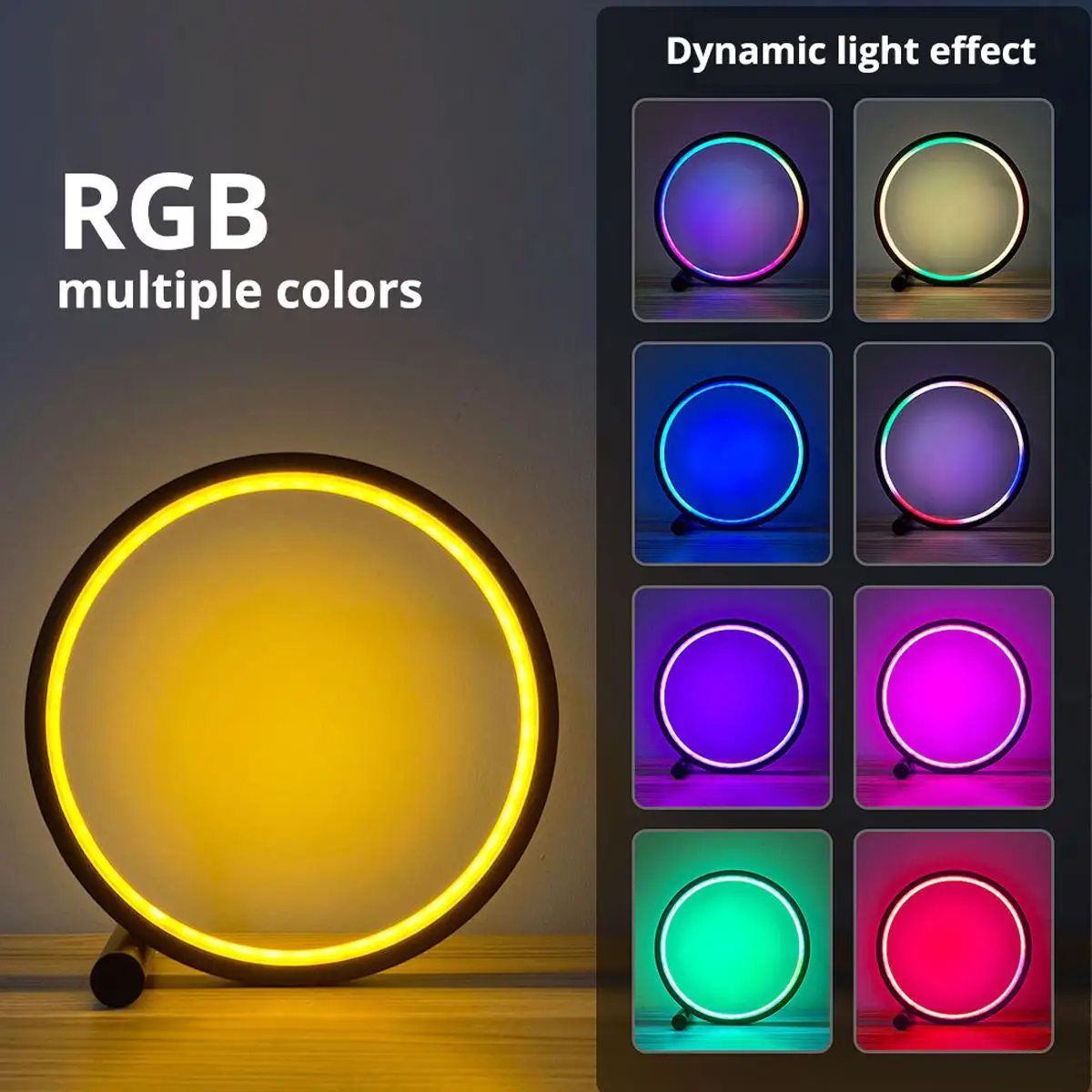 Smart Table Lamp Music Sync Stepless Dimming Table Lamps Atmosphere Usb Desk Setup Room Decor Atmosphere Light Home Gift Usb - view 3