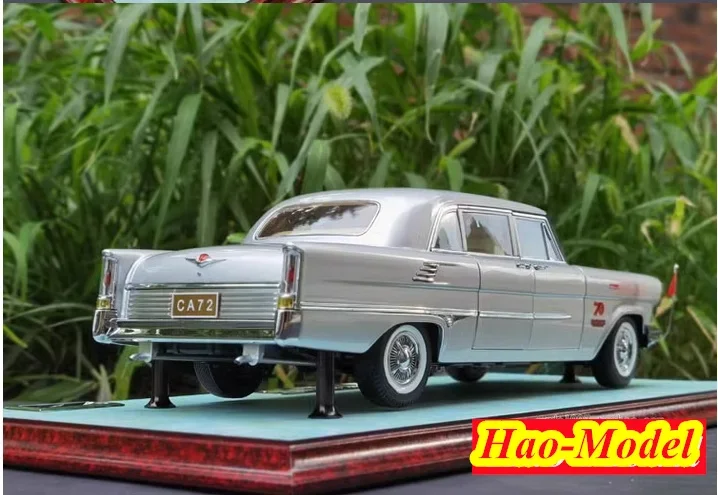 1:18 per Red Flag CA72 Model Car Diecast Metal Kids Toys ragazzi regali di compleanno ornamenti collezione di espositori per Hobby argento/verde