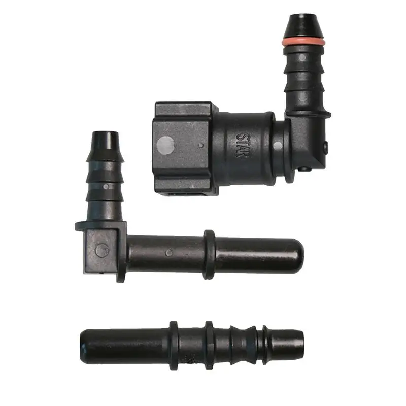 Car Fuel Hose Quick Release Connector Oil Pipe Connect Disconnect Rubber Hose Car Quick Connect Oil Hose Fittings Adapter