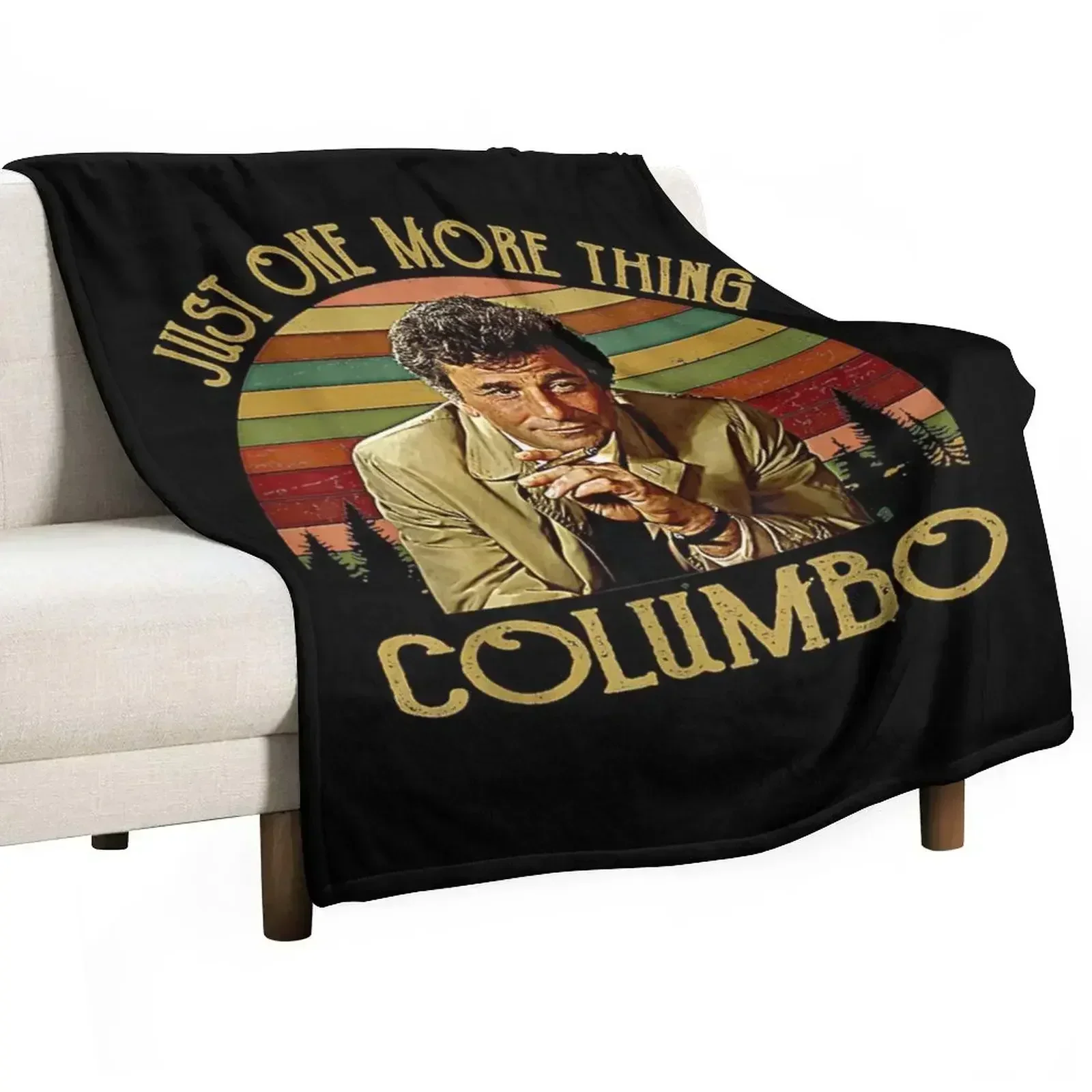 Just One More Thing Columbo Throw Blanket Bed linens Blankets For Bed Blankets