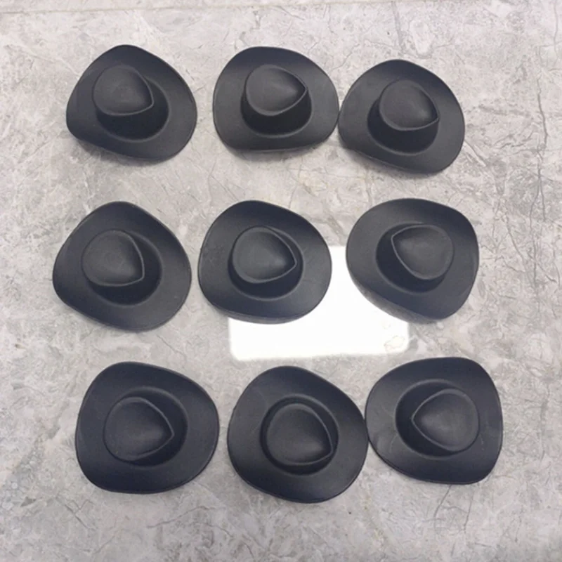 10pcs Toy Cowboy Hat Doll Accessories Plastic Hat Cute Doll Accessories