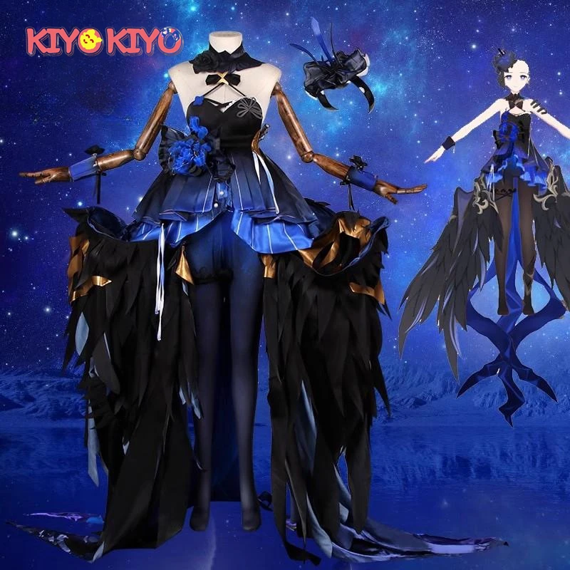 KIYO-KIYO Honkai Impact 3 Seele Cosplay Costume Residing in the Eternal Night Seele Dress Halloween Costume Female