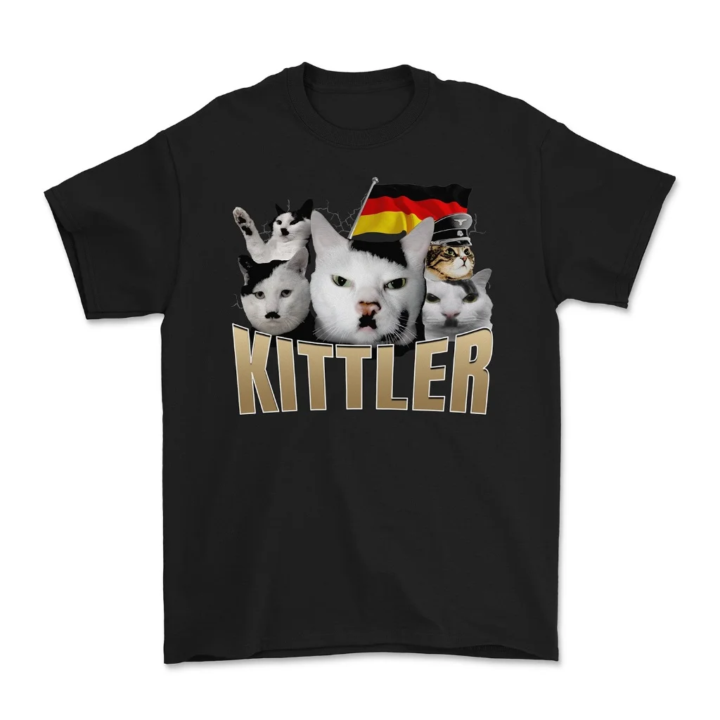 قمة الموضة مضحك كتلر فرحان القط ميمي تيز الرجال النساء لطيف موضة س الرقبة تي شيرت تنفس الشارع الشهير ملابس كاجوال #1