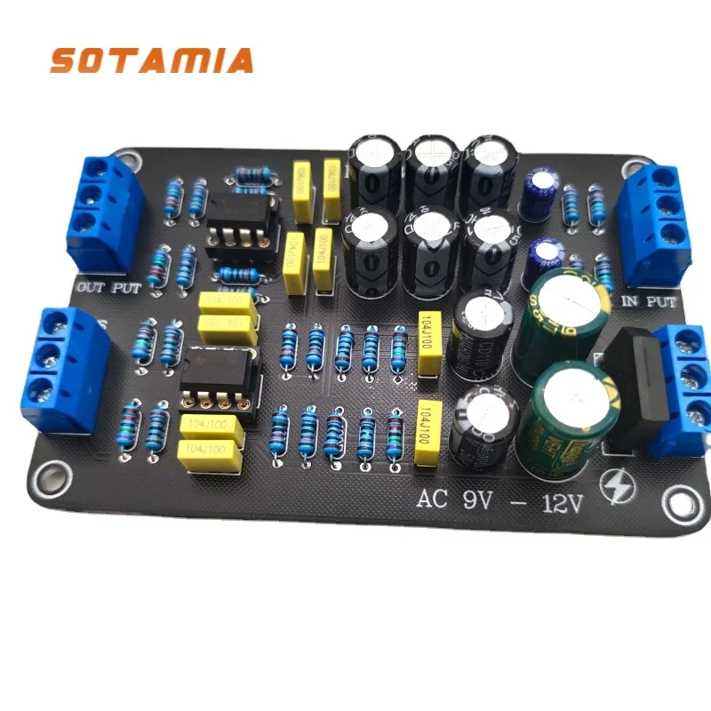 

SOTAMIA NE5532 сабвуфер динамик электронный делитель частоты двойной Op Amp предусилитель усилитель частотный фильтр два канала