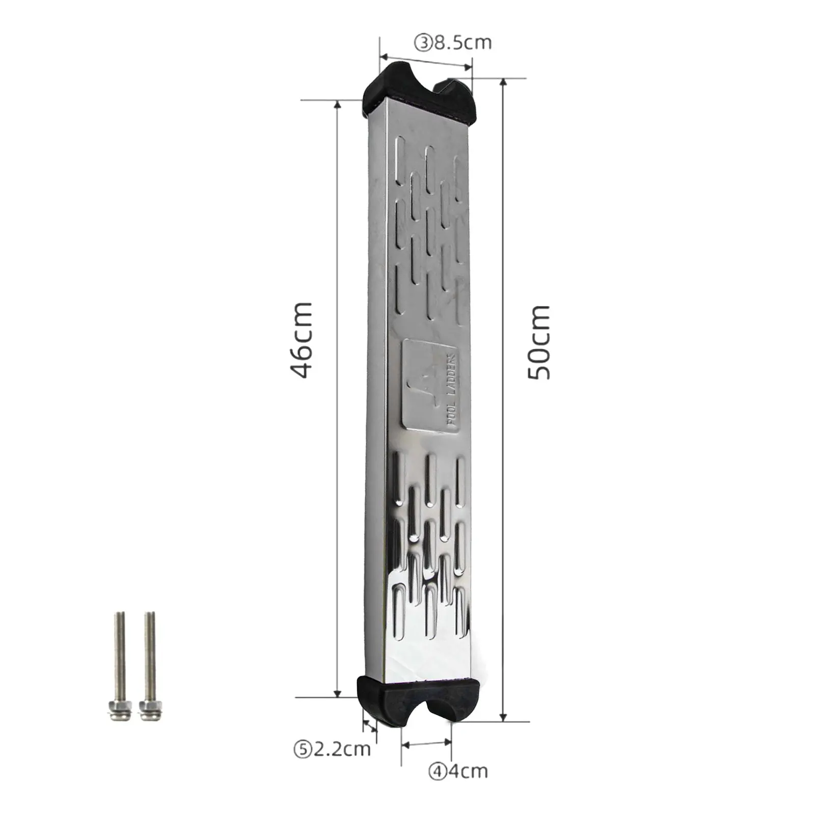 /304 /Stainless /Steel Pool Ladder Step With Non Slip Rubber Pad Thickened Pedal For Swimming Pool Accessories Replacement Parts