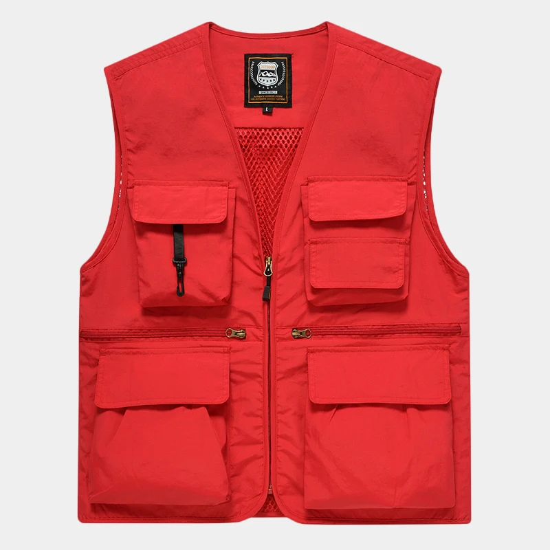 Sleeveless Jacket Fashion Fishing Vests For Men's Photography Casual Waistcoat 2024 Spring Autumn Outdoors Military Clothing