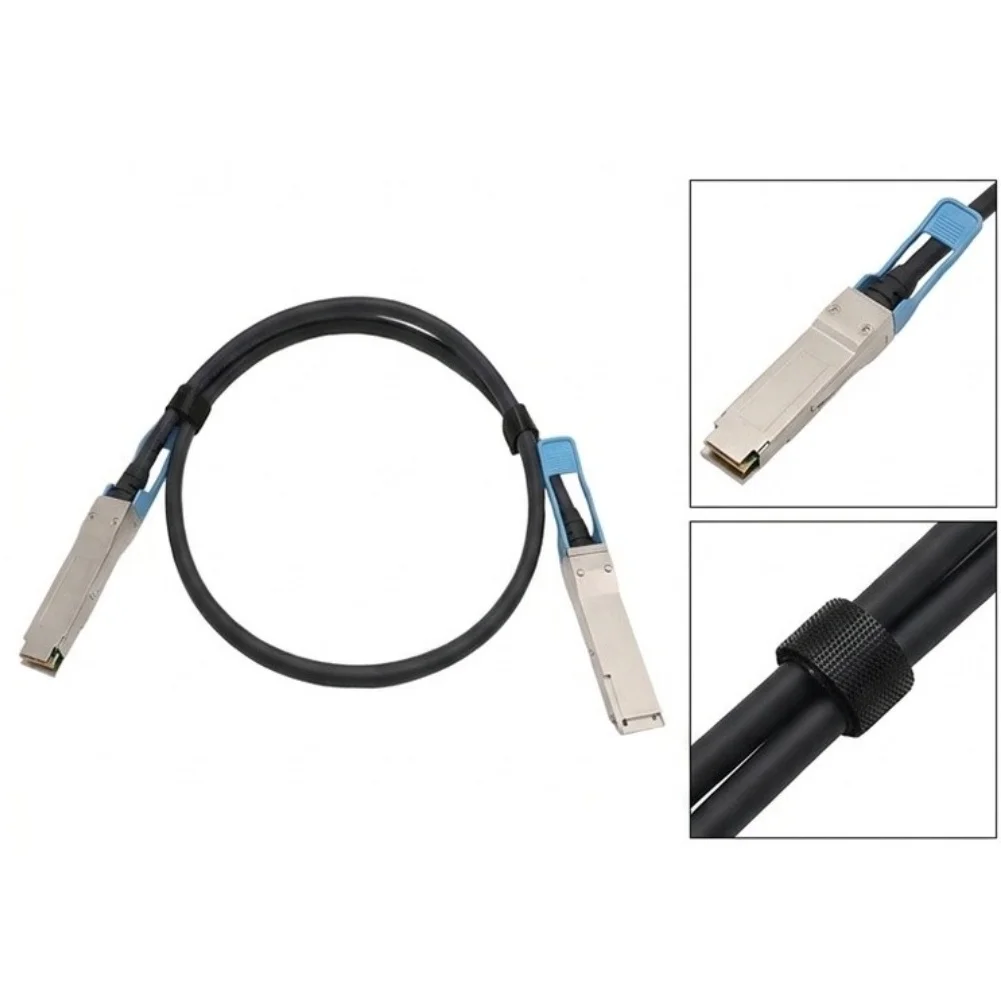 100G QSFP28 Passive Copper For Cable Assembly High Direct Connect For Fiber For Optic Router Switch Server Data Center Network
