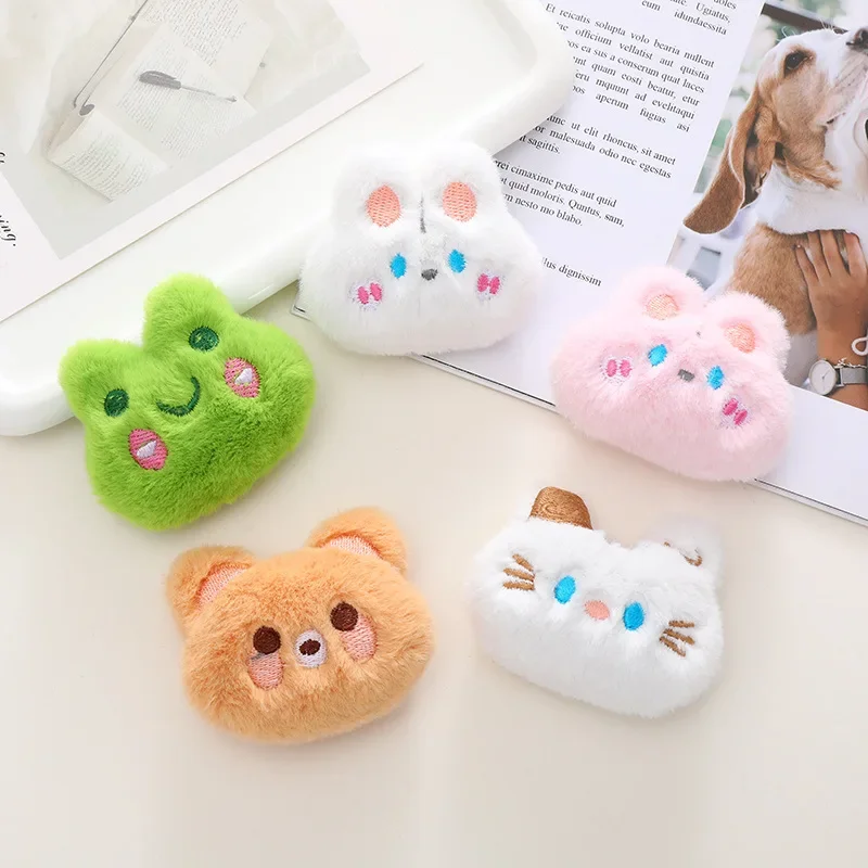 ins 3D Fur Frog Phone Grip Tok Holder Ring For iPhone Plush Cat Rabbit Smart Tok Universal Phone Bracket Stand Holder Support