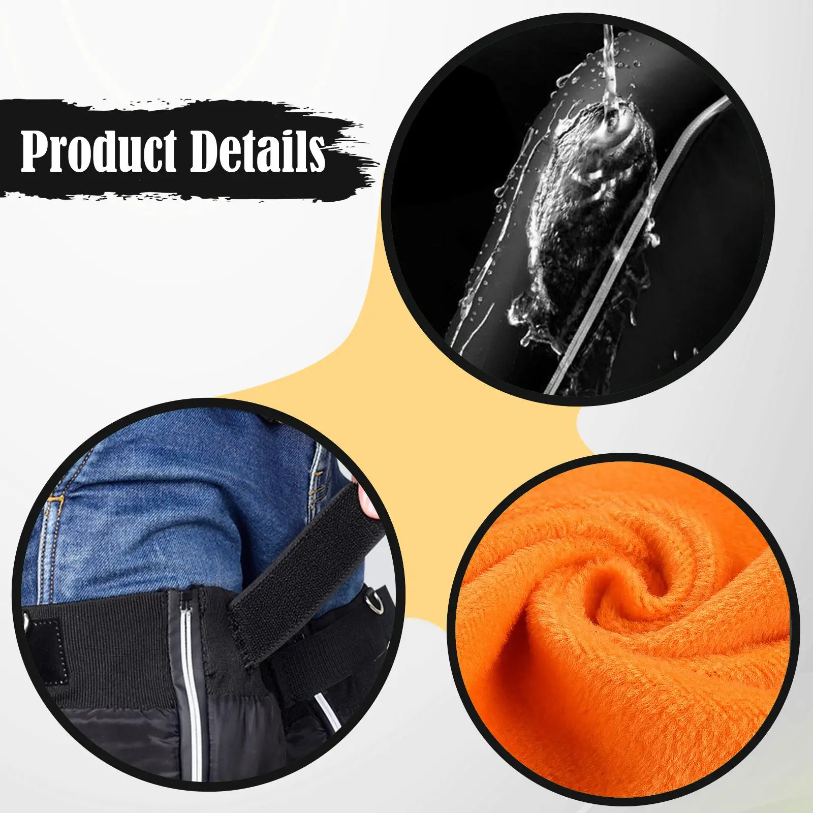 ملحقات تدفئة الساق لركوب الدراجات النارية، معدات واقية، دعامات للركبة لركوب الدراجات في الشتاء