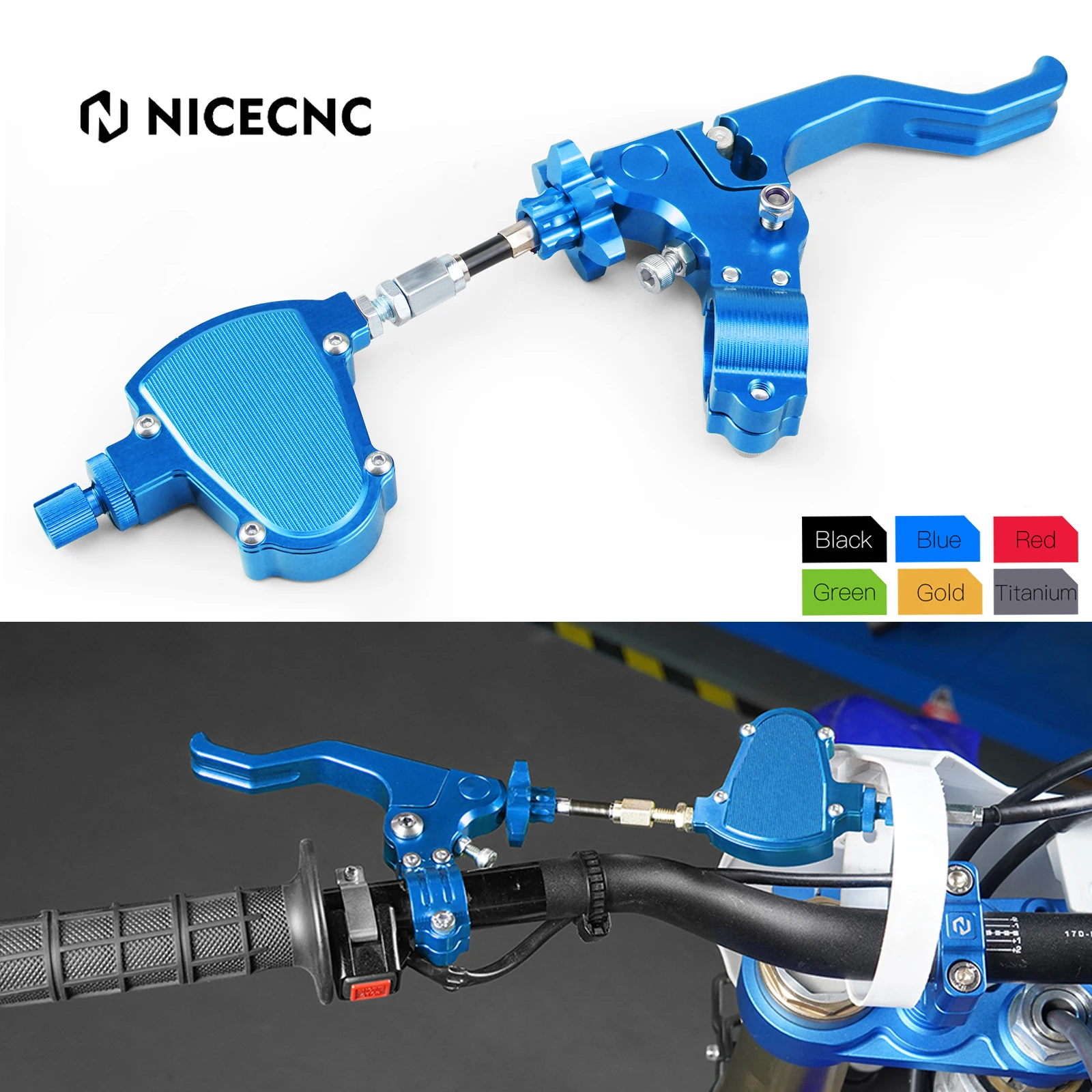Para Yamaha YZ250 YZ125 2000-2018 YZ 80 85 125X 250X 250FX 450FX WRF YZF 250 450 palanca de embrague corta para acrobacias sistema de cables de tracción fácil