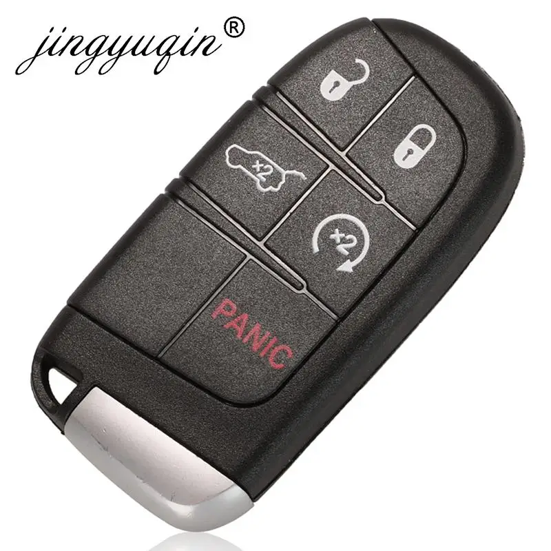 10pcs Car Smart Key Case Shell For Jeep Grand Cherokee Dodge Ram 1500 Journey Charger Dart Challenger Durango Chrysler 300