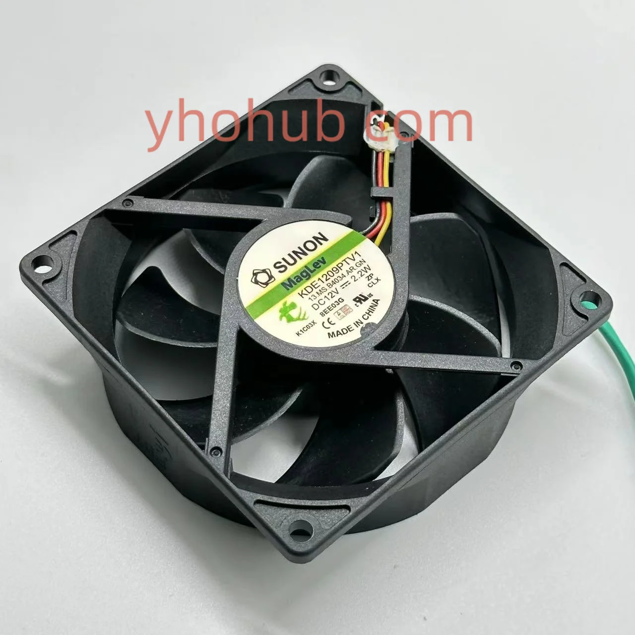 SUNON KDE1209PTV1 13.MS.B4034.AR.GN DC 12V 2.2W 90x90x25mm Server Cooling Fan