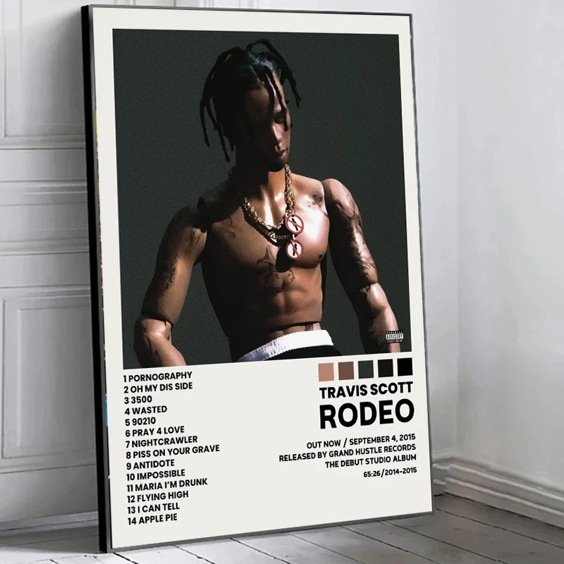 ألبوم الموسيقى يغطي المشارك-ترافيس مغني الراب S-سكوت الهيب هوب المغني ألبوم يغطي حائط لوح رسم صورة فنية ملصق غرفة ديكور #4