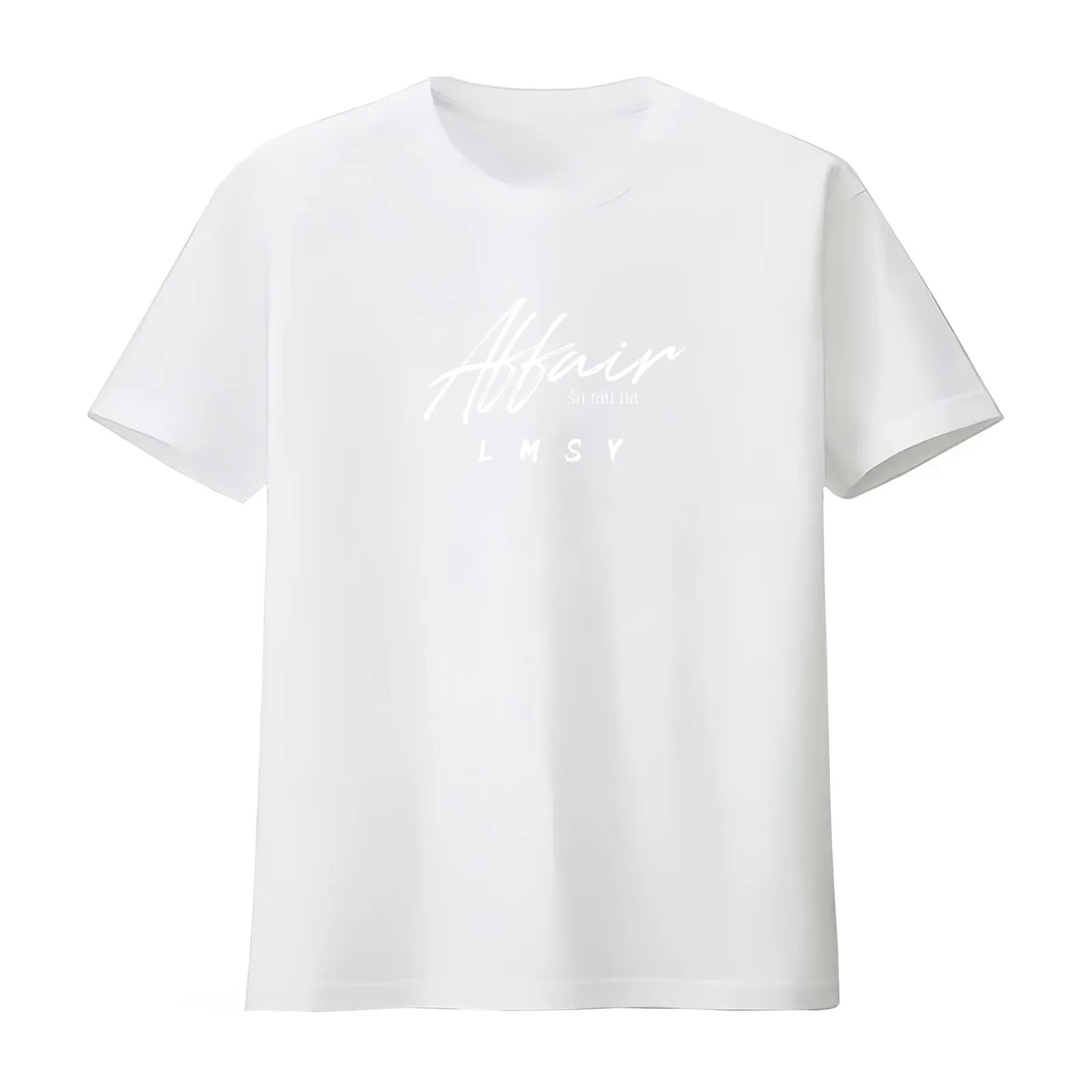Affair The Series White LMSY Lookmhee Sonya Wanpleng Thai GL T-Shirt Summer Casual Cotton Tee Oversized Streetwear Tops