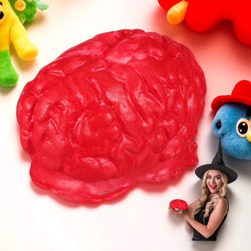 

Realistic Fake Brain Prop Lifelike Human Brain For Halloween Party Props Indoor Outdoor Spooky Decoration Horror Haunted House