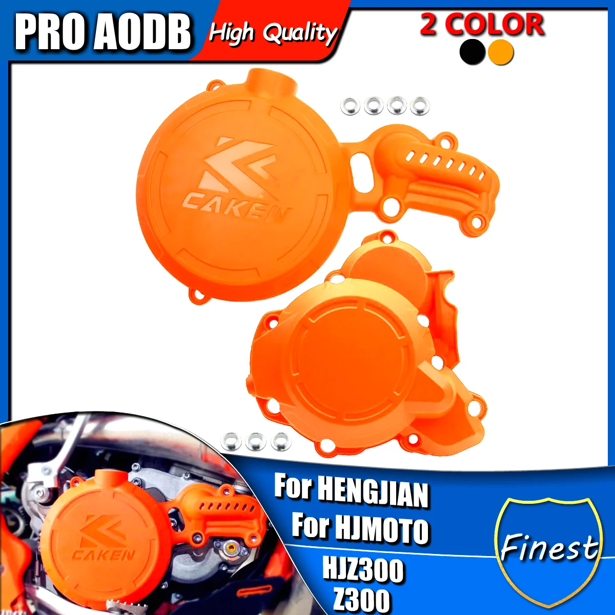 

Motorcycle Clutch Guard Water Pump Cover Engine Ignition protection cover For HENGJIAN HJMOTO HJZ300 Z300 motocross Refit Parts