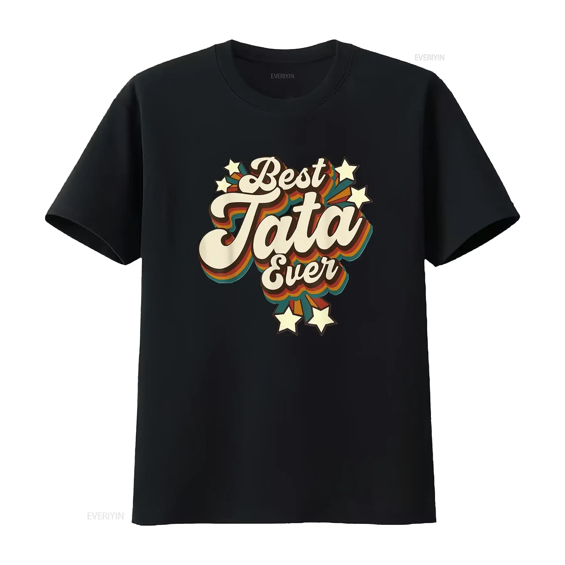 

Венгерская женская футболка Tata Grandpa Best Ever с уникальным принтом, модная и удобная винтажная стираная модная универсальная футболка