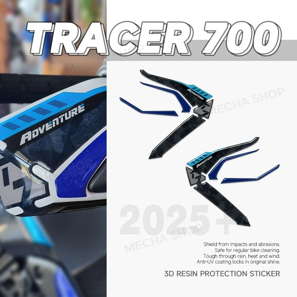 Motorcycle Accessories 3D Epoxy Resin Protective Accessories For Tenere 700 T700 Hand Guard Fairing Sticker Kit Sticker 2025-