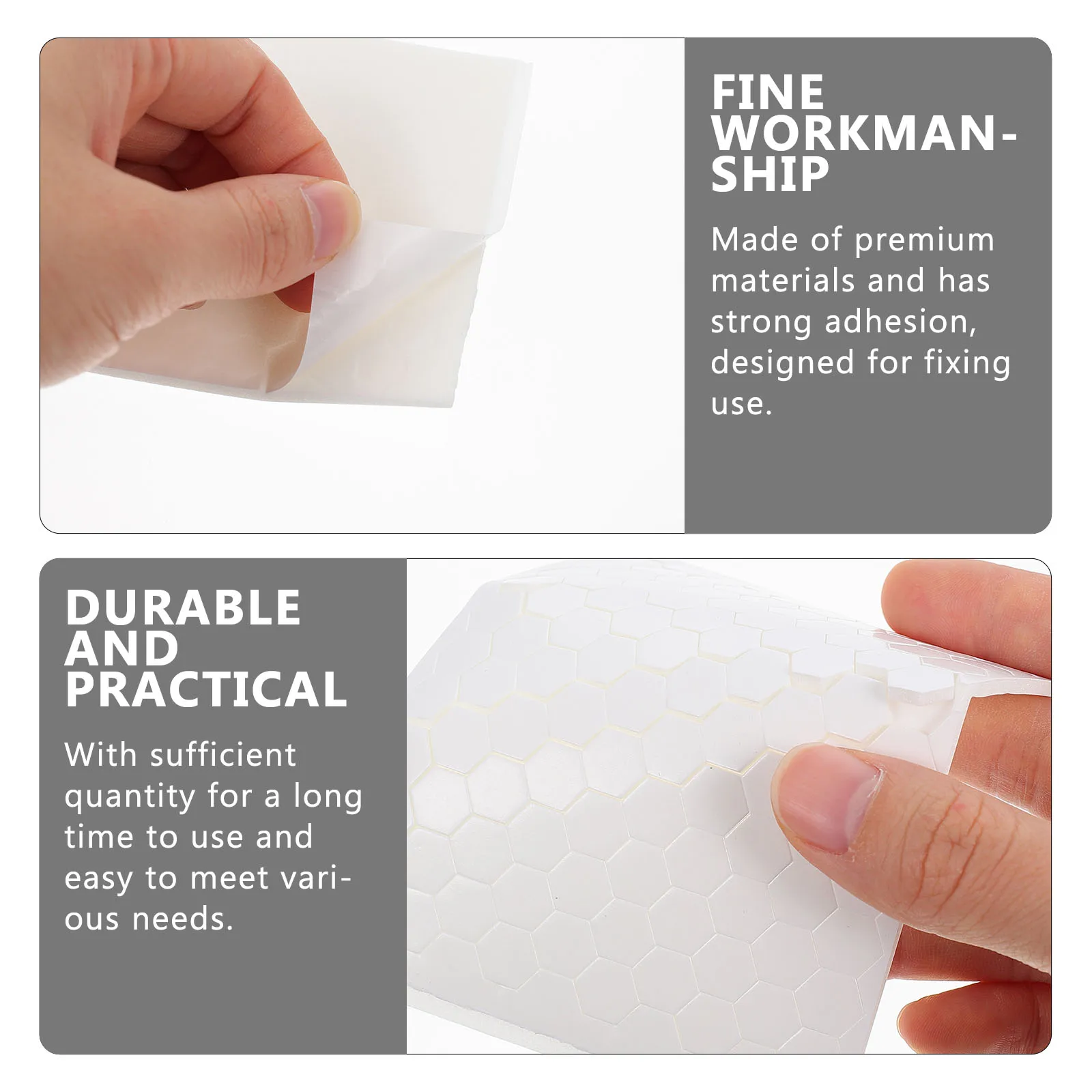 100pcs 3 Sheets Foam Double-sided Adhesive Glue Strong Sticky Tape Heavy-duty Mounting Fix Sticker Round Pads for DIY Crafts Art