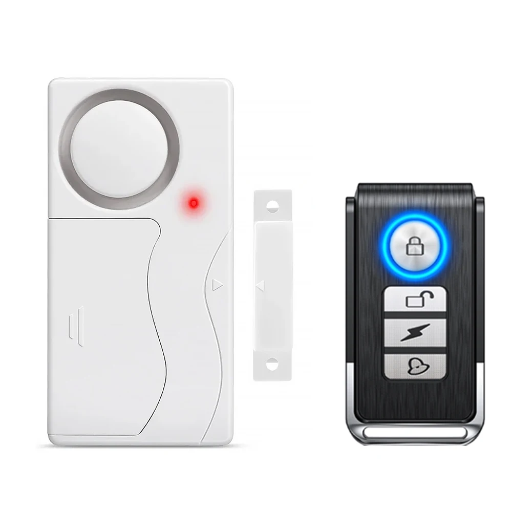 Awapow alarme de porte sans fil avec télécommande alarmes de sécurité antivol pour porte et fenêtre 