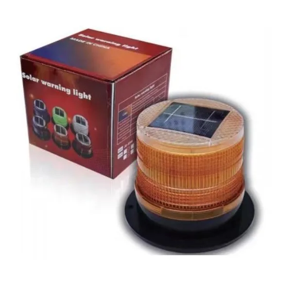 Solar Magnetic LED Warning Signal Light Magnetic Car Roof Flashing Light Night Traffic Barricade Light TY-WP-0223