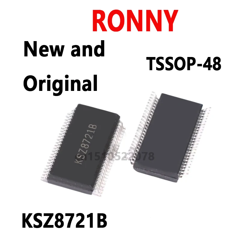 5PCS New and Original   KSZ8721 TSSOP48 KSZ8721B