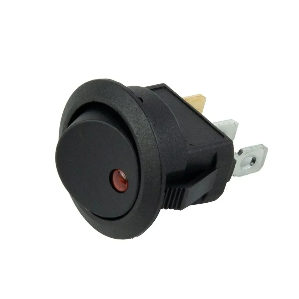 

100Pcs 3 pins ON-OFF SPST Rocker Switch 12V led rocker switch Led Dot Light LED illuminated Car Dashboard Dash Boat Toggle