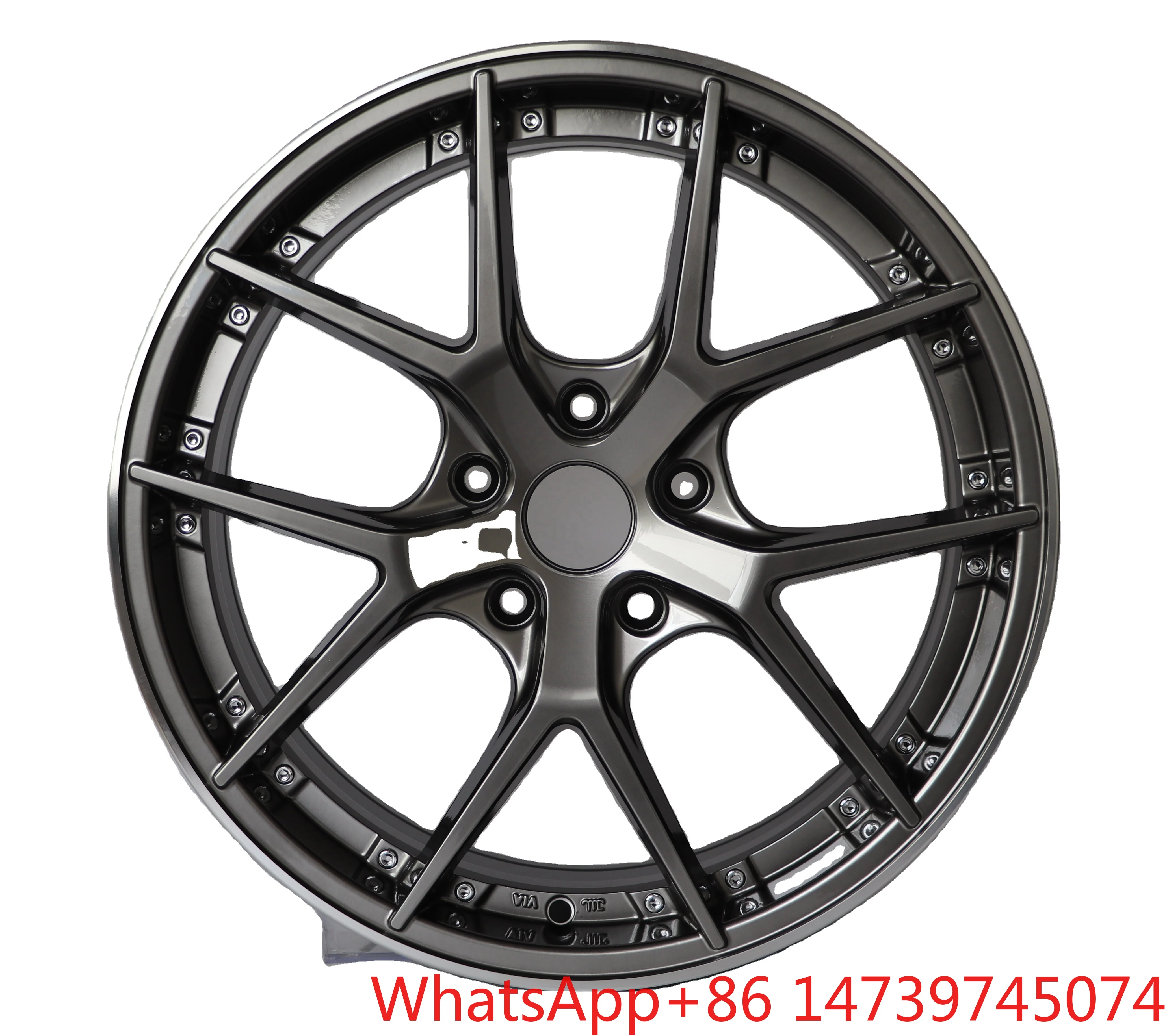 18 Inch 5 Hole Aluminum Alloy Auto Wheels, PCD 108-120mm ET25-45mm Universal Car Rims