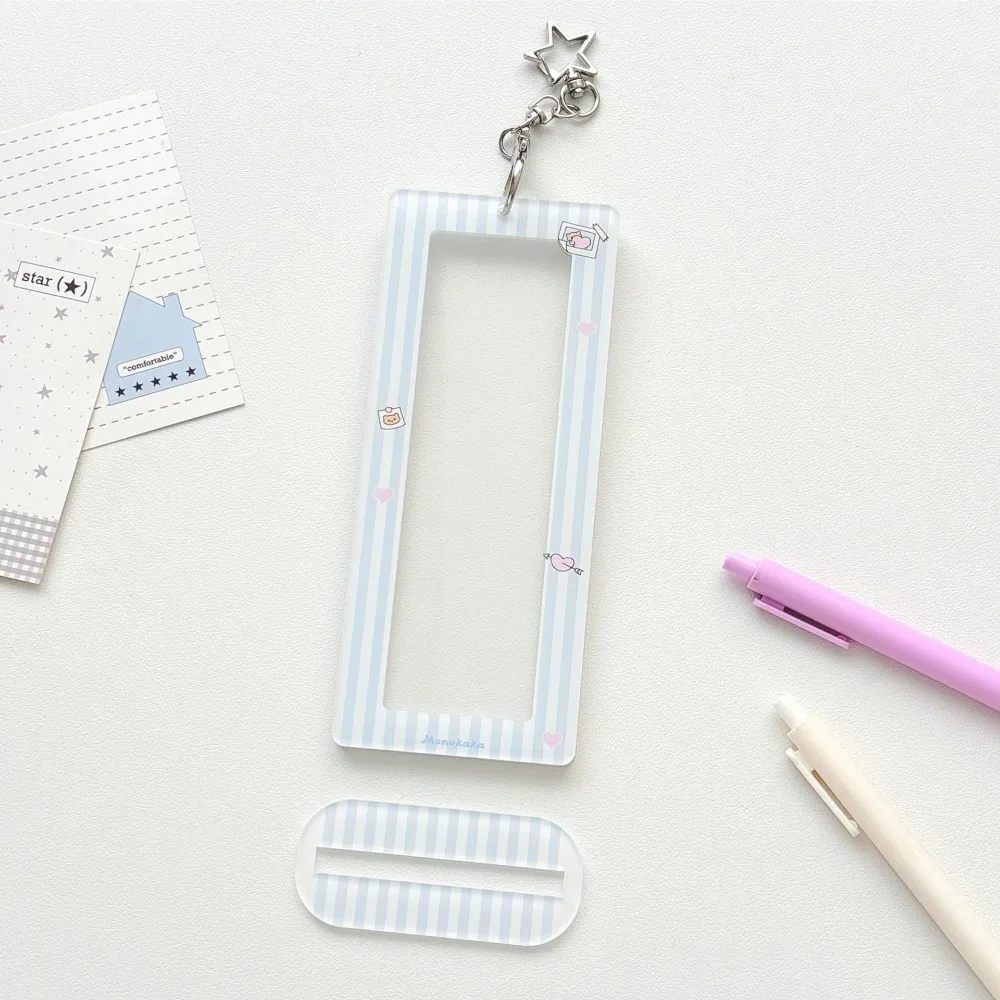 Acrylic Photo Booth Frames Rose Star Interleaf Type Wedding Album Hard Card Holder Bookmark Holder For 2X6 Inch Photo Strips