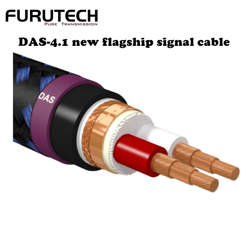 

Japanese Furutech DAS-4.1 7N Single Crystal Copper Flagship Audio Signal Cable HiFi Audio Amplifier Gall Connection Cable