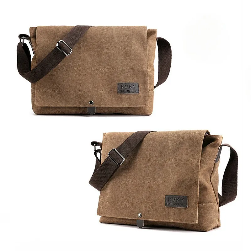 

Men's Crossbody Bags Canvas Shoulder Bag Messenger New Fashion Casual Solid Multi Function Portable Male