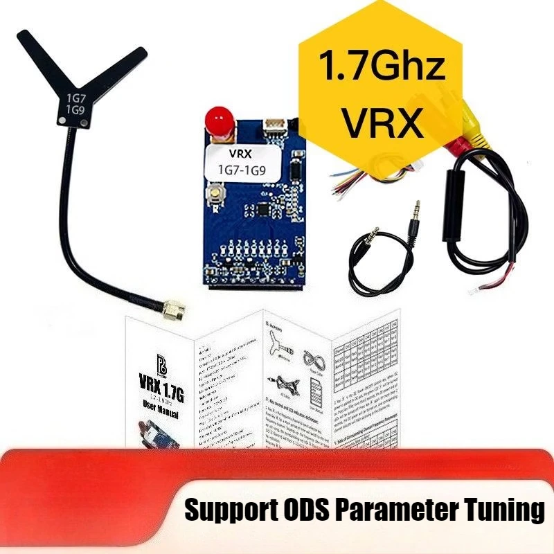 

1.7G 1.9G 2G 2.2G FPV VTX VRX 1.6W Long Haul Aircraft Simulated Image Transmission Drone VTX Video Glasses Receiver Parts Accs