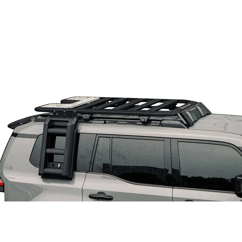 For Lexus GX550 2024+ Aluminum Roof Platform, Side Ladder & Side Storage Box