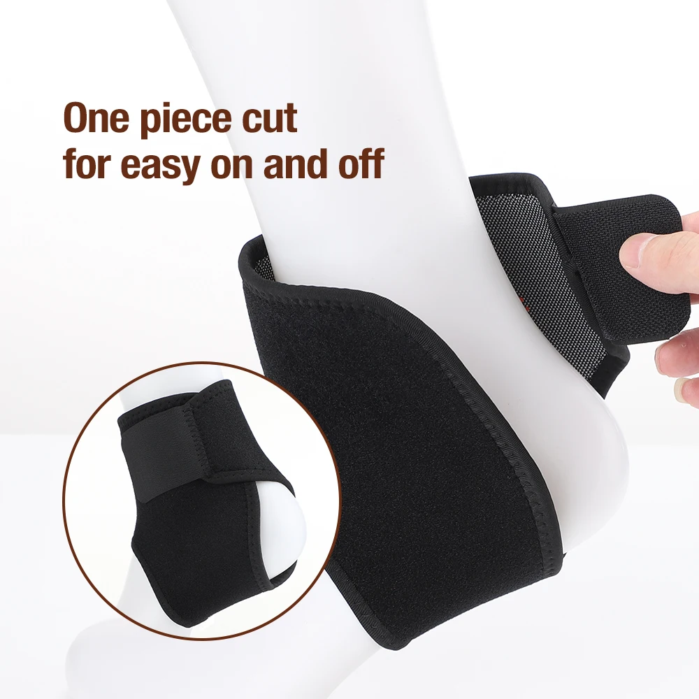 1 Pair Self-heating Ankle Support Protector Brace Wrap Adjustable Ankle Brace Guard Spontaneous Magnetic Therapy Health Care