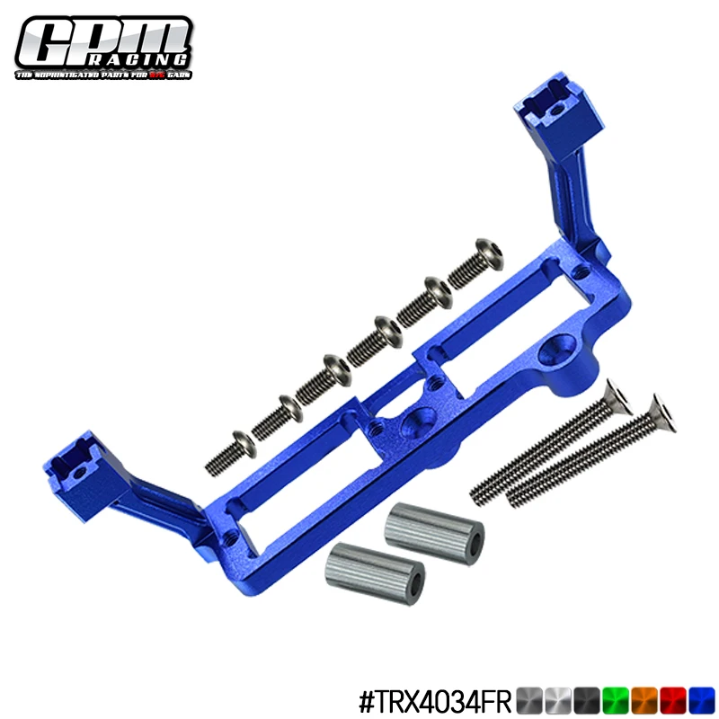 GPM Alloy F&R Gear Box 2-Speed Shift Servo Mounts For TRAXXAS 1/10 TRX4 / TRX6