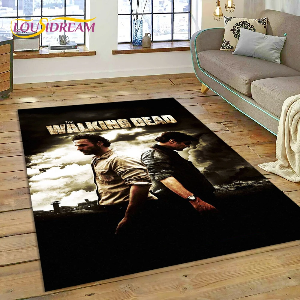 3D The Walking Dead Lincoln TWD TV Rug Carpet for Living Room Bedroom Home Decor,Floor Mat Non-slip Decoration for Sofa  Doormat