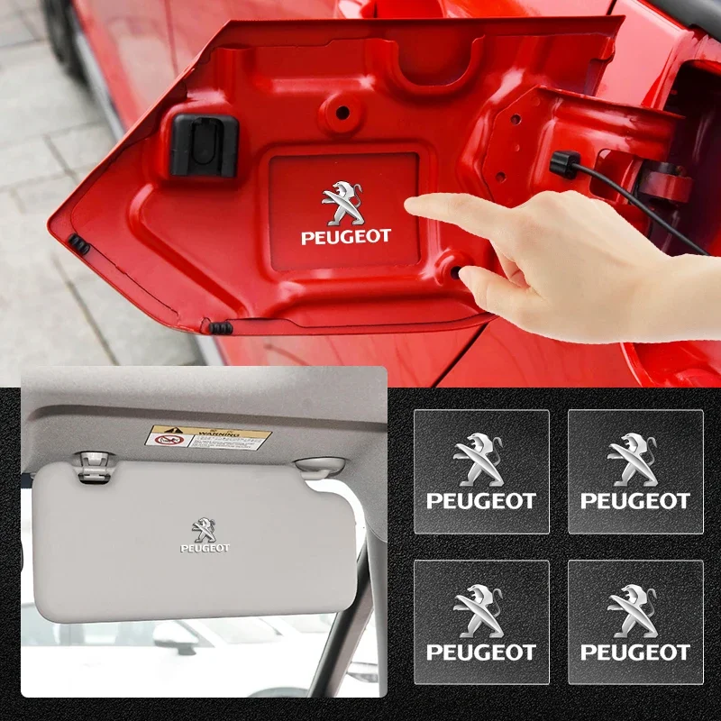 

Стайлинг автомобиля, подголовники сидений, значок, наклейка на боковое окно, наклейки для Peugeot 206 208 306 307 308 508 106 107 108 2008 3008 5008 207