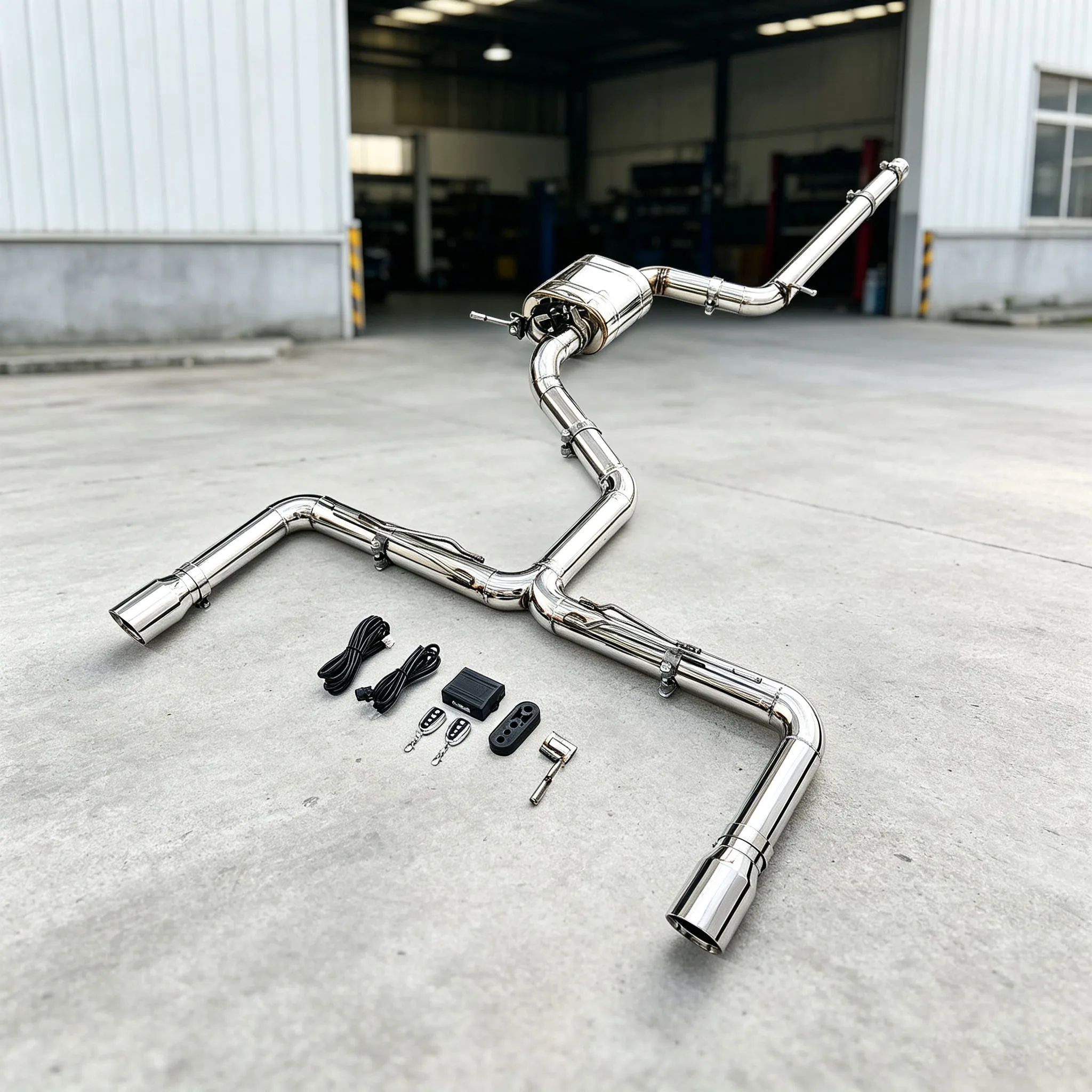 Electronic Valve Catback Performance Exhaust, Robust Surge Sound Stainless Steel for VW Golf MK7 7.5 GTI