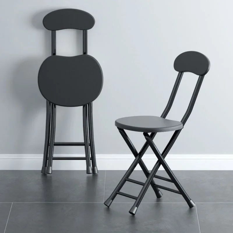 Lightweight And Easy To Store Aluminum Alloy Folding Chair Home Dining Chair Backrest Chair Balcony Portable Folding Chairs