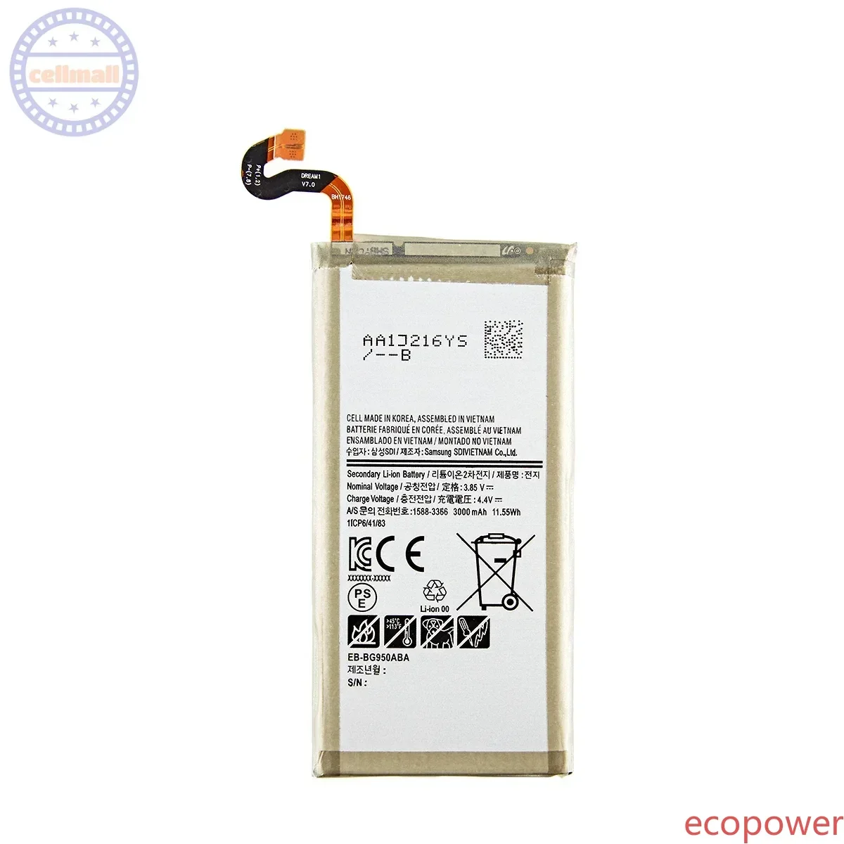 3000mAh Brand New Battery EB-BG950ABE EB-BG950ABA For Samsung Galaxy S8 SM-G9508 G950T G950U/V/F/S G950A G9500 G950 +Tools