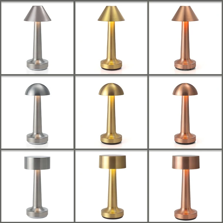 YYHCModern Luxury Table Lamp Eye Protection Reading Desk Lamp Mushroom Bedside LED Table Lamp