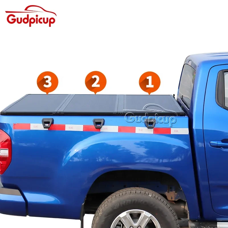

pickup bed folding cover Hard Tri fold Aluminum Tonneau Cover for Isuzu D-Max 5.5ft