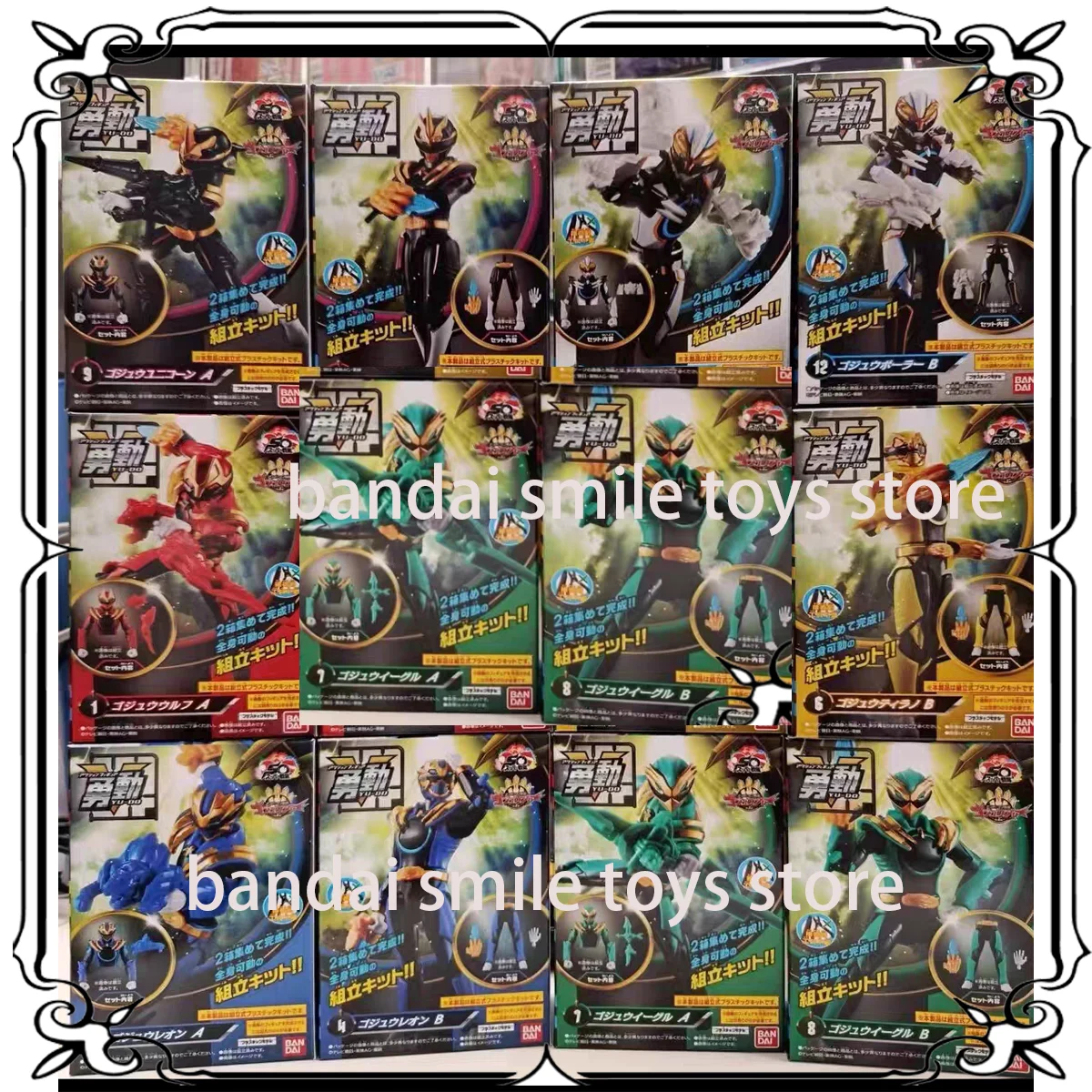 

BANDAI Original Box Egg Shodo No.1 SENTAI GOZYUGER Anime Action Figures 10 Cm Toys for Kids Gifts