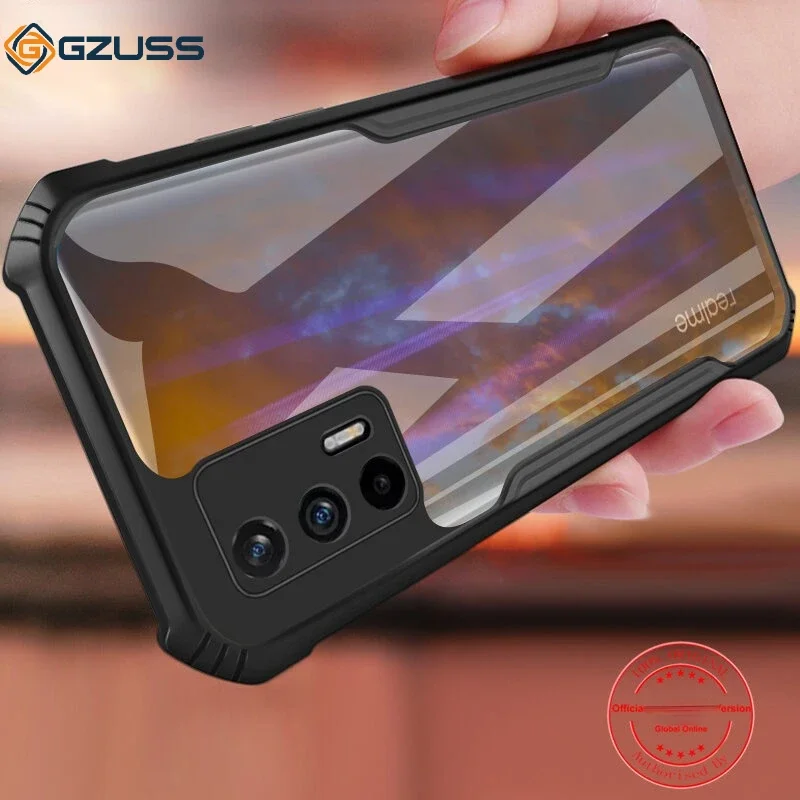 GZUSS-funda delgada para teléfono móvil, carcasa de versión Global para Realme GT NEO 5G Q3 PRO GT NEO2T X7 Max, protección de cámara, agujero pequeño